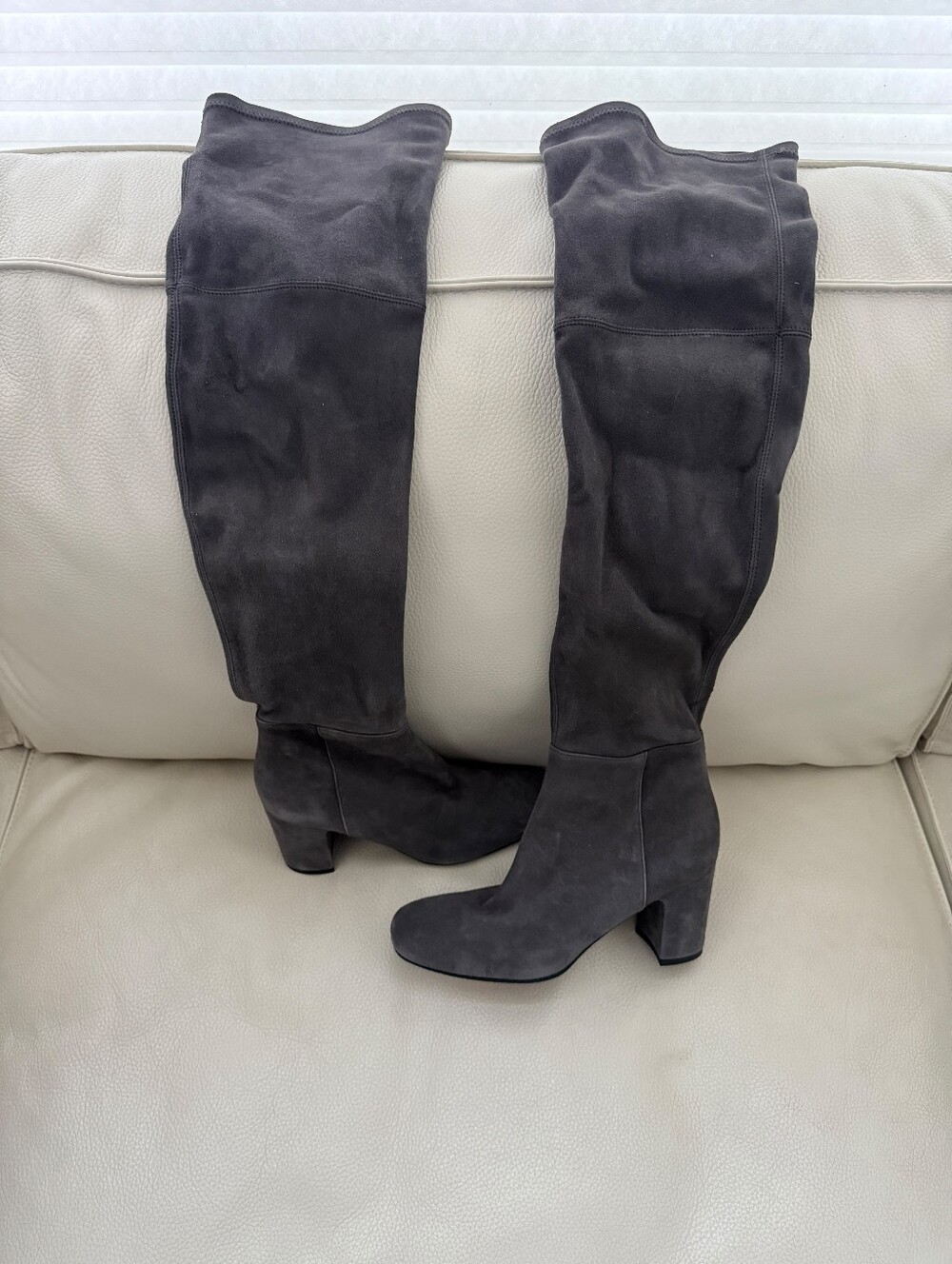 Aquatalia OTK Barbera Stretch Over-the-Knee Suede Boots